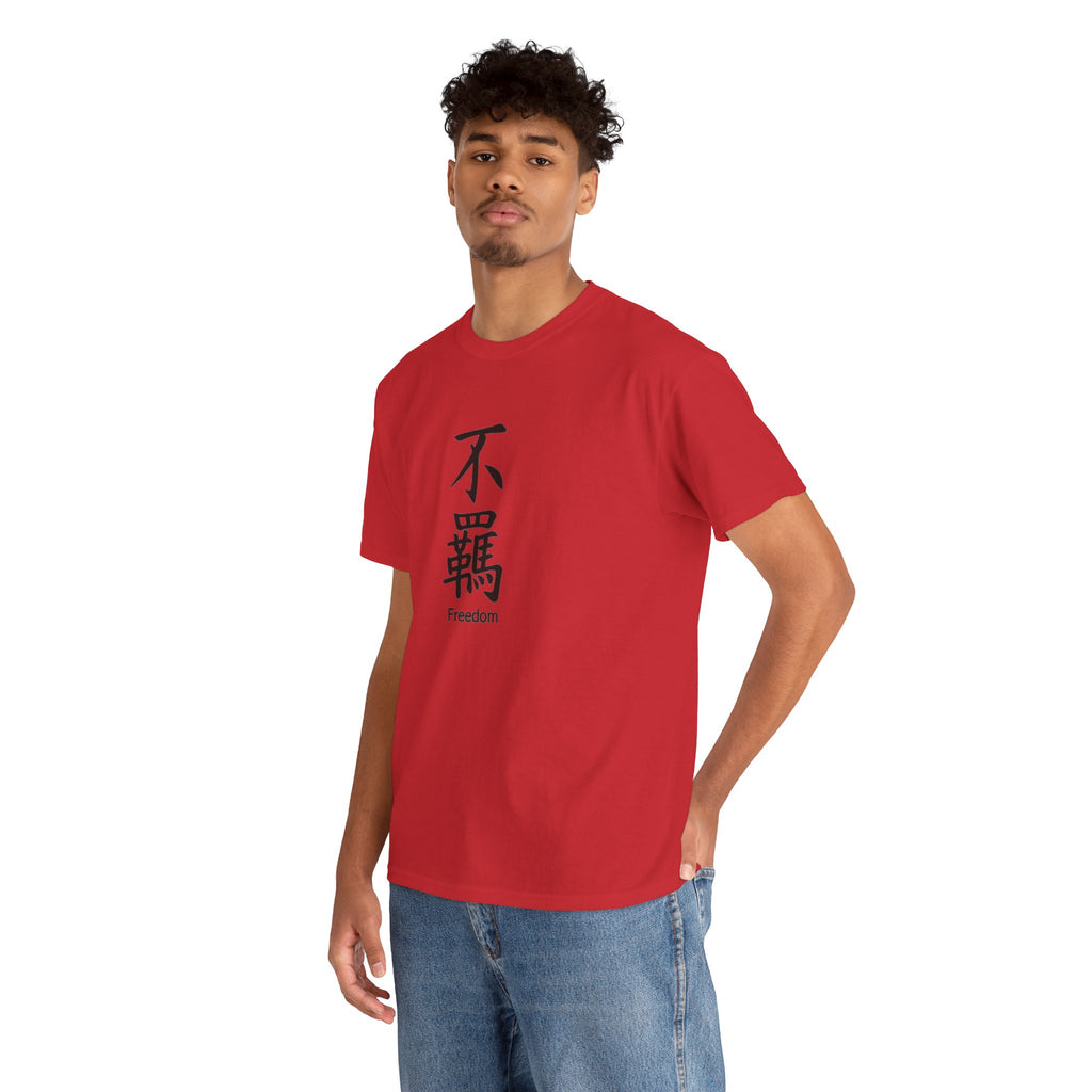 Freedom Kanji T-Shirt — Japanese Calligraphy Graphic Tee